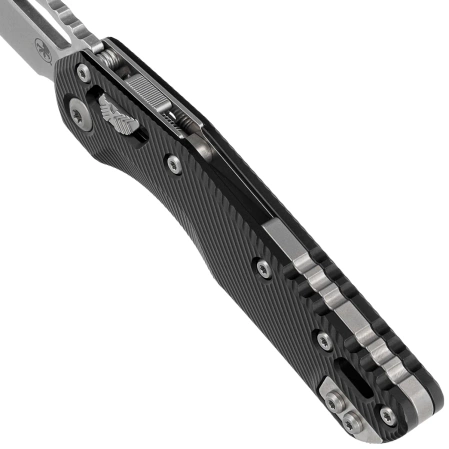 Nóż składany Microtech MSI S/E Black Fluted Aluminium, Stonewashed M390MK by Tony Marfione (210-10FL)
