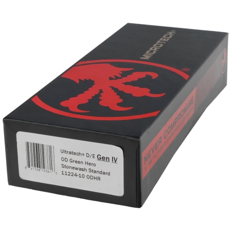 Nóż automatyczny OTF Microtech Ultratech Gen IV D/E Hero OD Green Aluminium, Stonewashed Pixel M390MK by Tony Marfione (11224-10ODHR)
