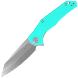 Kubey Flash KU158M Knife , Light Blue G10, Satin San Mai M2