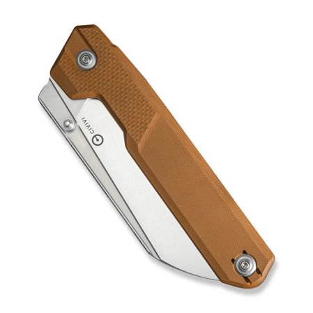 Civivi Hid Knife Brown G10, Satin 14C28N by Ostap Hel (C23008-3)