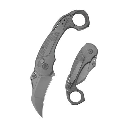 Nóż składany KB by Kubey Tactical Toucan Dark Gray Titanium, Dark Stonewashed 20CV by Jake Hoback (KB463B)