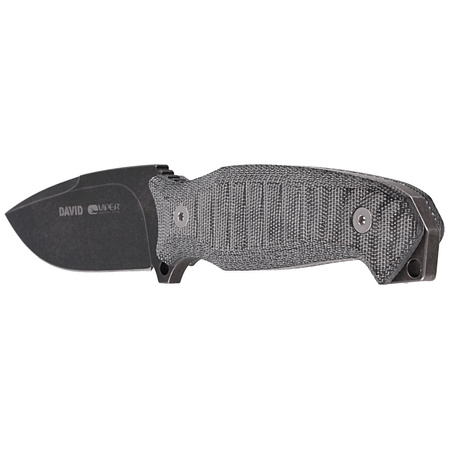 Viper Knife David Evolution Black Canvas Micarta, DSW by Rumici (VT4002ECB)