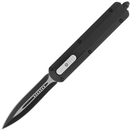 Dulotec OTF Knife Black Aluminum, Black/Satin 3Cr13MoV (K190A-BK)