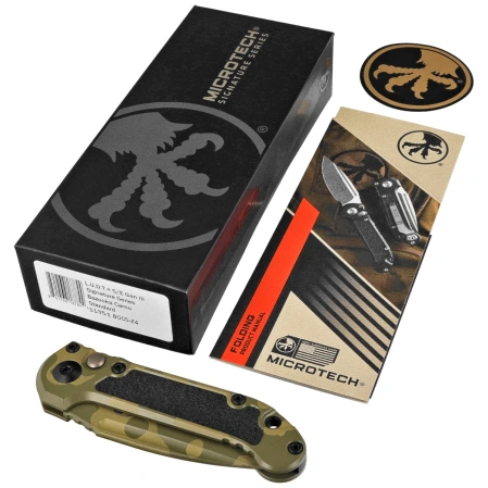 Nóż automatyczny Microtech LUDT Gen III S/E Signature Bazooka Camo Aluminium, Bazooka Camo M390MK by Tony Marfione (1135-1BOCS-Z4)