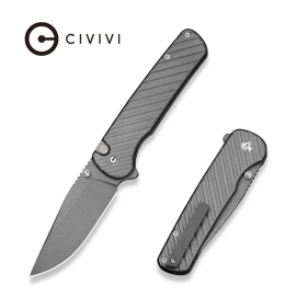 Nóż składany Civivi Iron Tide Gray Aluminium, Gray Stonewashed 14C28N by Pete's Pirate Life (C25011-3)