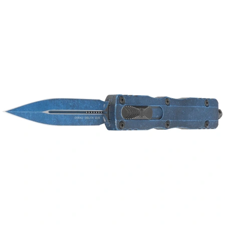 Nóż automatyczny OTF Microtech Dirac Delta D/E Weathered Blue Aluminium, Weathered Blue M390 by Tony Marfione (227-1WBL)
