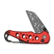 Civivi Pragma Knife Red Aluminum, Damascus (C23062B-DS1)