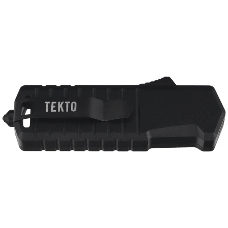 Tekto A2 Badger Mini T/E OTF Knife Carbon Fiber / Aluminum, Black Titanium D2