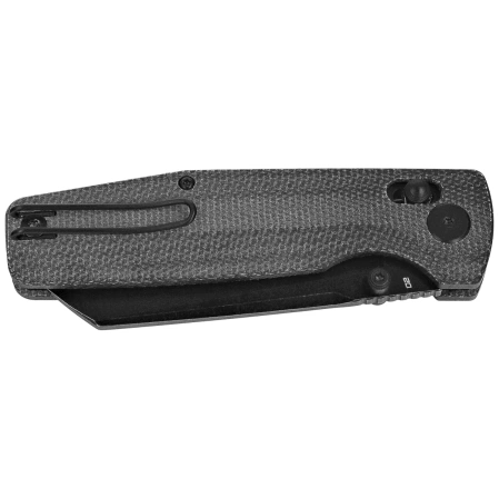 Bestech Slasher Black Micarta, Black Stonewashed D2 Knife (BG56A-2)