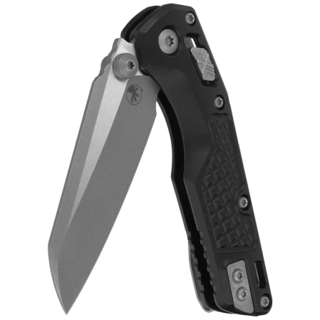 Microtech MSI Mini S/E Signature Proof Run Knife Frag Black Aluminum, Apocalyptic M390MK by Tony Marfione (210M-10APFRSPR)