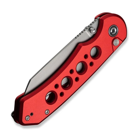 Civivi Pragma Prime Knife Red Aluminum, Stonewashed 14C28N (C24067-2)