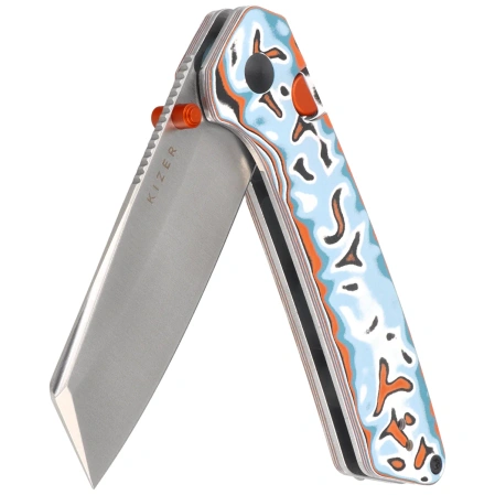 Nóż składany Kizer Madrac Vortex Micarta, Satin 14C28N by Matteo Pignatelli (V3693BSA2)