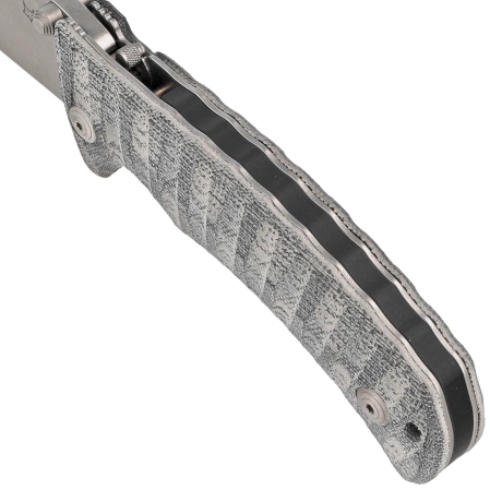 Nóż Fox Pro Hunter Black Yute Micarta, Stonewashed N690Co (FX-130 MBSW)