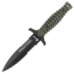 K25 RK-32207 Boot Knife Green ABS/Black Rubber, Black Titanium 7Cr17Mov