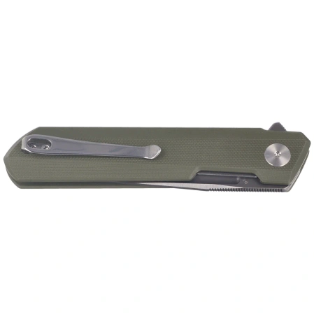Bestechman Dundee Knife OD Green G10, Grey PVD / Satin D2 by Ostap Hel (BMK01E)