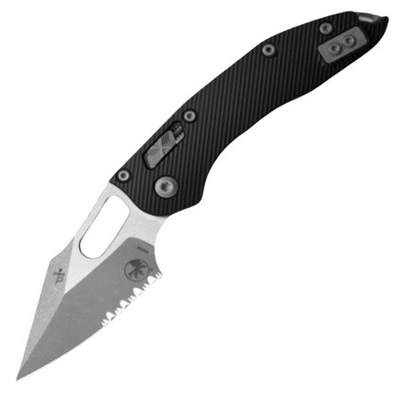 Microtech Stitch Ram-Lok S/E Knife Black Fluted Aluminum, Apocalyptic P/S M390MK by Borka Blades and Tony Marfione (169RL-11APFL)