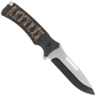 Martinez Albainox 32796 Knife ABS Black/Camo Stringing, Brushed/Black 3Cr13Mov