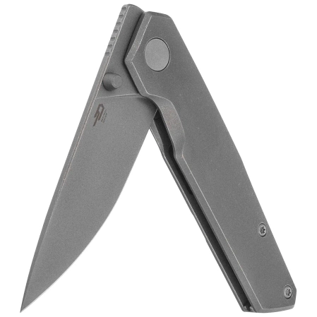 Bestech VK-Kuze Knife Dark Grey Titanium, Dark Bead Blast / Stonewashed MagnaCut by Vulpex Knives (BT2504B)