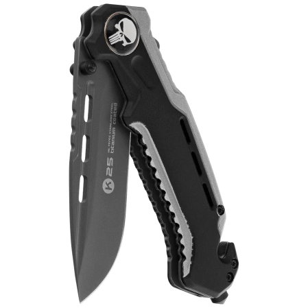 K25 RK-18765GR2026 Rescue Knife Grey/Black Aluminum, Titanium/Brushed 7Cr17Mov
