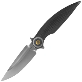 RikeKnife Viper 4 Dark Gray Titanium, Beadblasted M398 by Richard Wu  (Viper 4-DG)