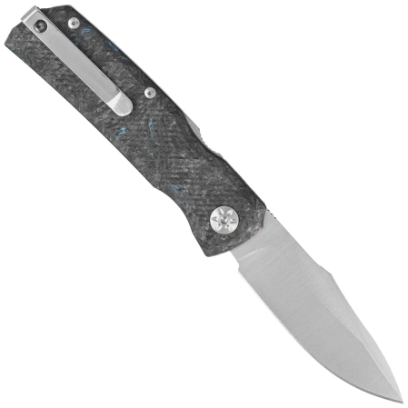 Nóż składany Maserin Power 502/B Black-Blue Fat Carbon, Satin N690 by Sergio Consoli