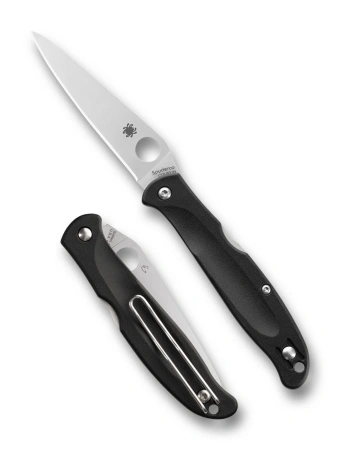Nóż składany Spyderco Charisma Black FRN, Satin BD1N by Eric Glesser (C259PBK)