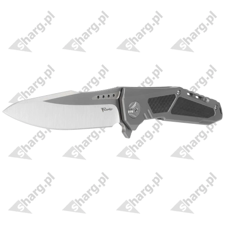 Nóż składany Reate K-3 Drop Point Grey Titanium/Carbon Fiber, Satin CTS-204P