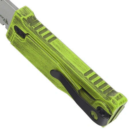 Reate EXO-U V2 Utility Knife Green Plain Aluminum, Stainless Steel