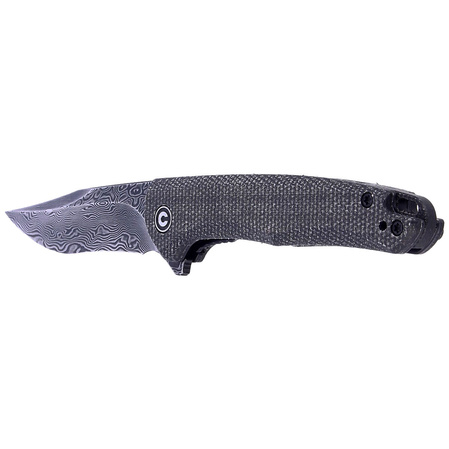 CIVIVI Mini Sandbar Black Micarta, Black Damascus by Eric Ochs (C20011-DS1)