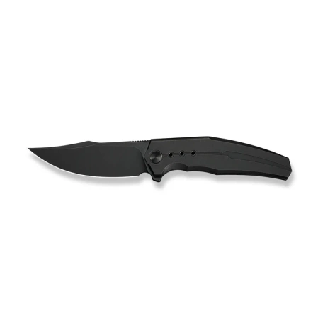 Nóż składany WeKnife Kyklos Black Titanium, Black Stonewashed M390 (WE23086-1)
