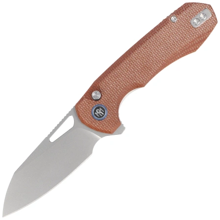 Nóż składany Remette Camel Micarta CNC, Sandblasting 14C28N (RTCMLF)