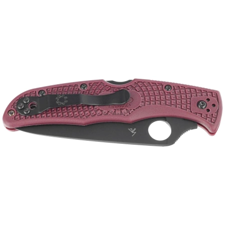 Spyderco Endura 4 Sprint Run Burgundy FRN, TiCN Micro-Melt PD#1 by Sal Glesser (C10BGBKP)