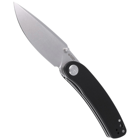 Nóż składany Kubey Knife Momentum, Black G10, Bead Blasted D2 by Sherif Manganas (KU344A)