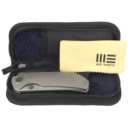 Nóż składany WE Knife Thug XL Gray Titanium, Gray Hand Rubbed CPM 20CV by Matthew Christensen (WE20028D-1)