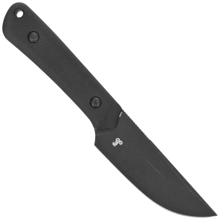 Kubey Knife Thorn Black G10, Blackwashed 14C28N by Scott Halpern (KU413B)