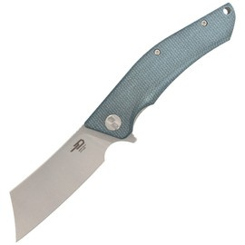 Bestech Knife Cubis Blue Micarta, Stonewashed/Satin D2 (BG42C)