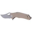 Kubey Phemius KU149B Knife Tan G10, Bead Blasted D2