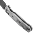 Bestechman Cicada's Wing Knife Grey Frag Stainless Steel, Black PVD 10Cr15MoV (BMK06-S-2)
