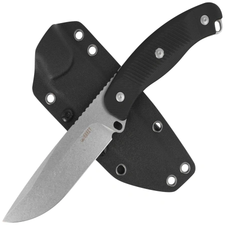 Kubey Bearcat Knife Black G10, Beadblasted 14C28N by Maksim Epifantsev (KU426A)