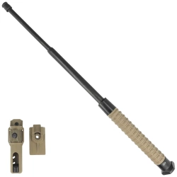 ESP Hardened Easy Lock 20'' Expandable Baton, Triangle, Khaki (ExBTT-20H-KH BHT-55)