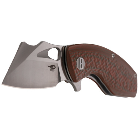 Bestech Lizard Green/Orange G10, Bead Blast/Satin D2 Knife (BG39B)