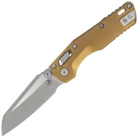 Nóż składany Microtech MSI Mini Ram-Lok S/E Tan Fluted Aluminium, Apocalyptic M390MK by Tony Marfione (210M-10APFLTA)