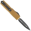 Microtech UTX-85 Gen IV D/E OTF Knife Tan Aluminum, Cerakote Black F/S M390MK by Tony Marfione (12324-D3TA)