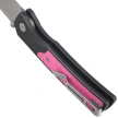 Nóż składany Bestechman Icebreaker Grey Aluminium / Pink G10, Satin D2 (BMK16B)