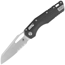 Microtech MSI S/E Knife Black Tri-Grip Polymer, Stonewashed P/S M390MK by Tony Marfione (210T-11PMBK)