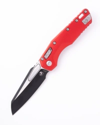 Microtech MSI S/E Knife Fluted Red Aluminum, Black M390MK by Tony Marfione (210-1FLRD)