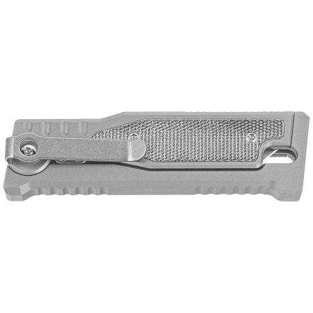 Nóż grawitacyjny Reate Mini EXO OTF Gravity T/E Bead Blasted Titanium/Black Micarta, Stonewashed CPM 3V