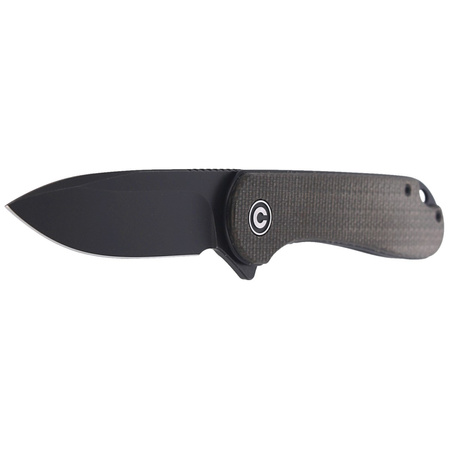Nóż składany CIVIVI Elementum Flipper Green Micarta, Black Stonewashed (C907Z)