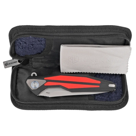 Nóż składany RikeKnife Tulay Black/Red G10, Matted 154CM (RK-Tulay-BR)
