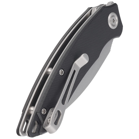 Nóż składany Kubey Knife Leaf Black G10, Bead Blasted AUS-10 by Tiguass (KU333A)